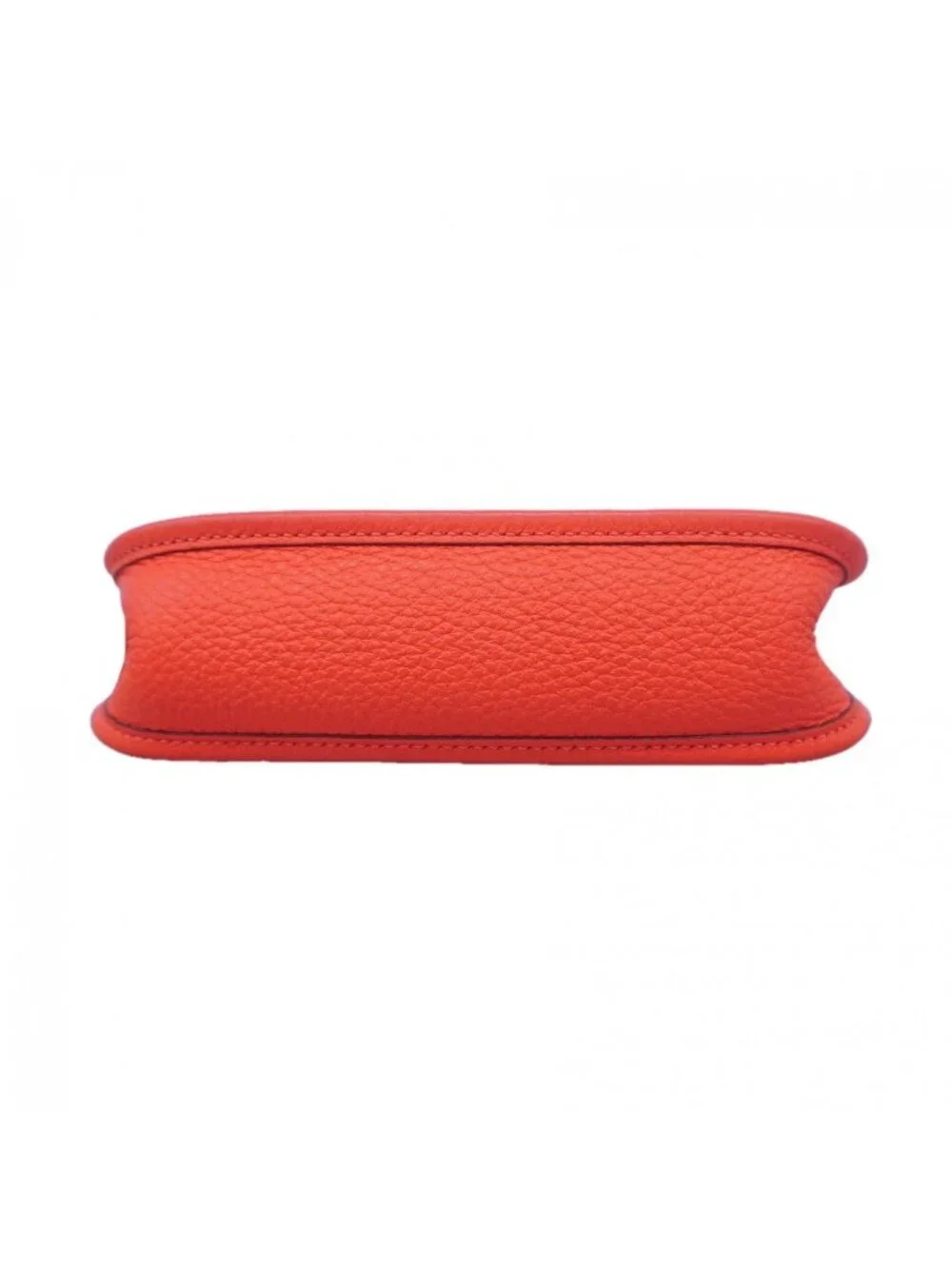 Hermes Shoulder Bag Evelyne TPM Taurillon Clemence Rouge Pivoine Silver